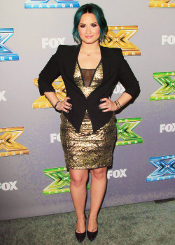 02thmarch:  Demi at the 2013 X Factor Season Finale Party 