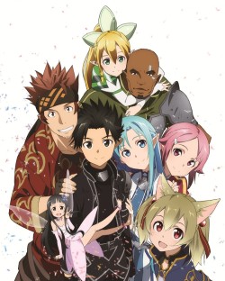 animeauthority:  Agil, Asuna, Kirito, Klein,