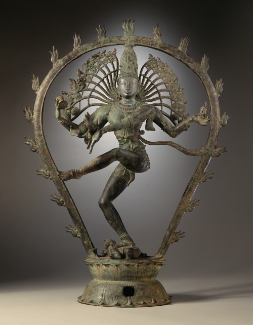 Shiva as the Lord of the Dance.  Sculpture (copper alloy) by an unknown artist from Tamil Nadu, ca. 