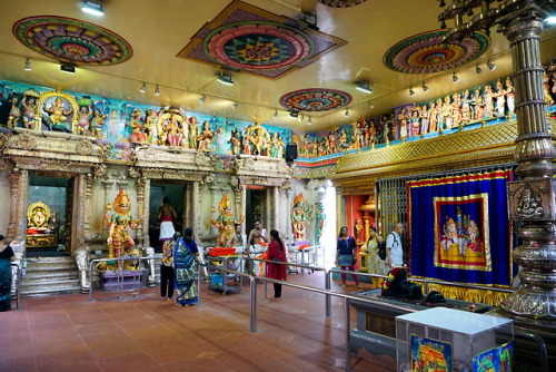 Interior of Mahamariammam temple, Singapore, photo by Anandajoti Bhikkhu