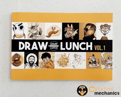 Happy Turkey Day! . In prep for Black Friday, I have a brand new book to announce: Draw Lunch Vol. 1