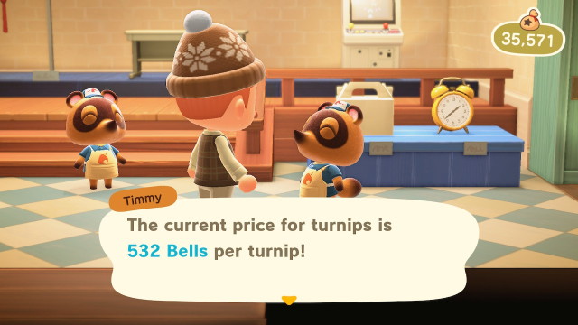 Wish i had bought those turnips.  Sobs (T_T) #turnip #animal crossing new horizons #nooklings #timmy and tommy #stalk market