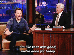 Chris is not a bike guy like Steve Rogers (x)