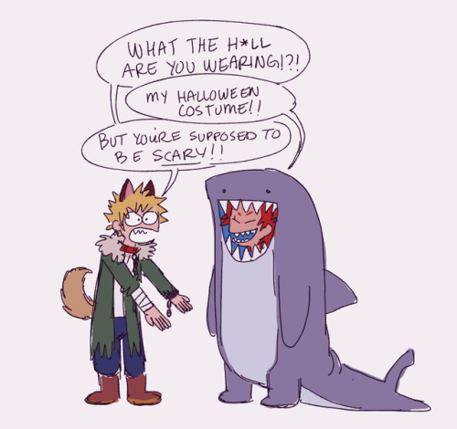 Kirishima just wanted to be a part of the Halloween event…