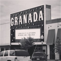 Congrats to Myron &amp; Chelsea! I don&rsquo;t know them, but love they love #LFK so much they are doing their reception at the Granada!