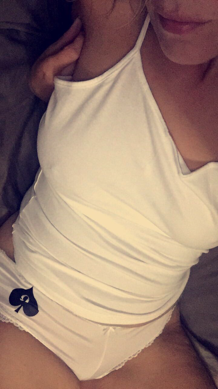 trainingmycunt:  My husband thought I was waiting in our bed for him just like this, until he noticed my Queen of Spades panties, that’s when he realized our hung neighbor with a huge fat black cock must’ve been on his way over to have is way with