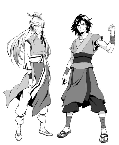waavatar:Wan and Raava (stage 2)! Kyonz and I have been keeping busy brainstorming concepts and writ