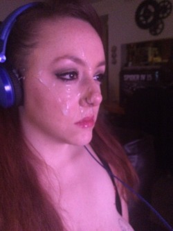Slutslessons:  Mind-Fucked-Megan:  Master ( @Kyle-Is-Kinky ) Came On My Face While