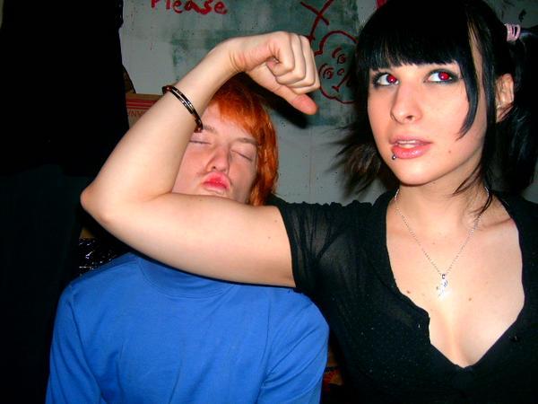 eviltattedmonkey:  Partying with Bailey.