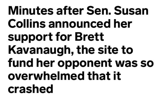 hickeywiththegoodhair: hickeywiththegoodhair:  all those senators voting to have kavanaugh be supreme court justice like….. you guys are really trying hard not to be re-elected huh  