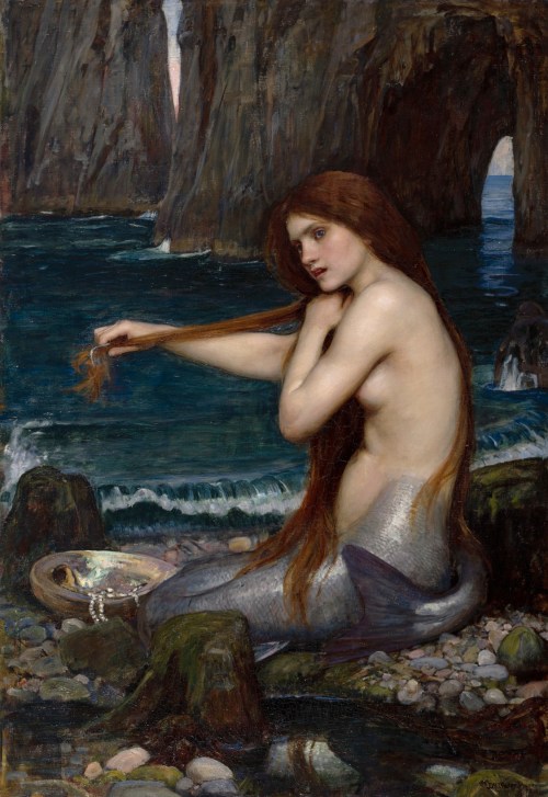 A Mermaid (1900), by J.W. WaterhouseEver after he we was elected as member of the Royal Academy of A