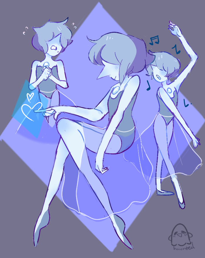 hauntedcheesegrater: a blue pearl girl i need to do a 50+ follower milestone thing