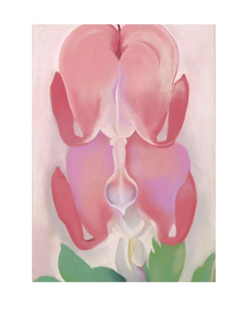  Georgia O'Keeffe. Bleeding Heart, 1932. Pastel on paper-faced gray cardboard-© Georgia O'Keeffe Mus