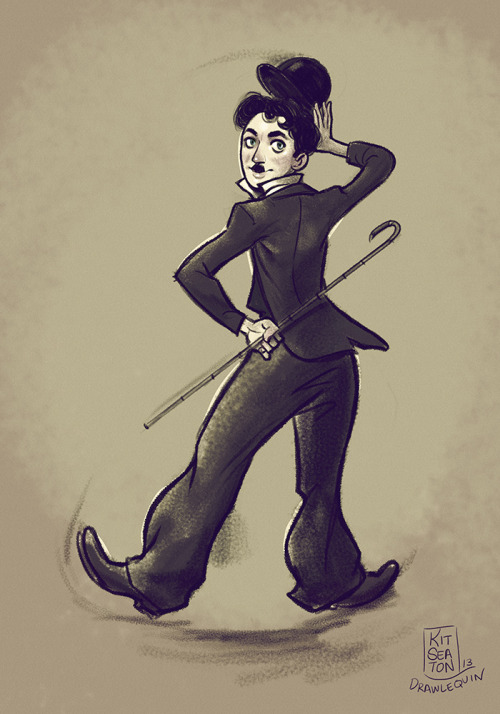 kitseaton:A smattering of my Chaplin arts. Its the Charlie Chaplin Birthday Post!