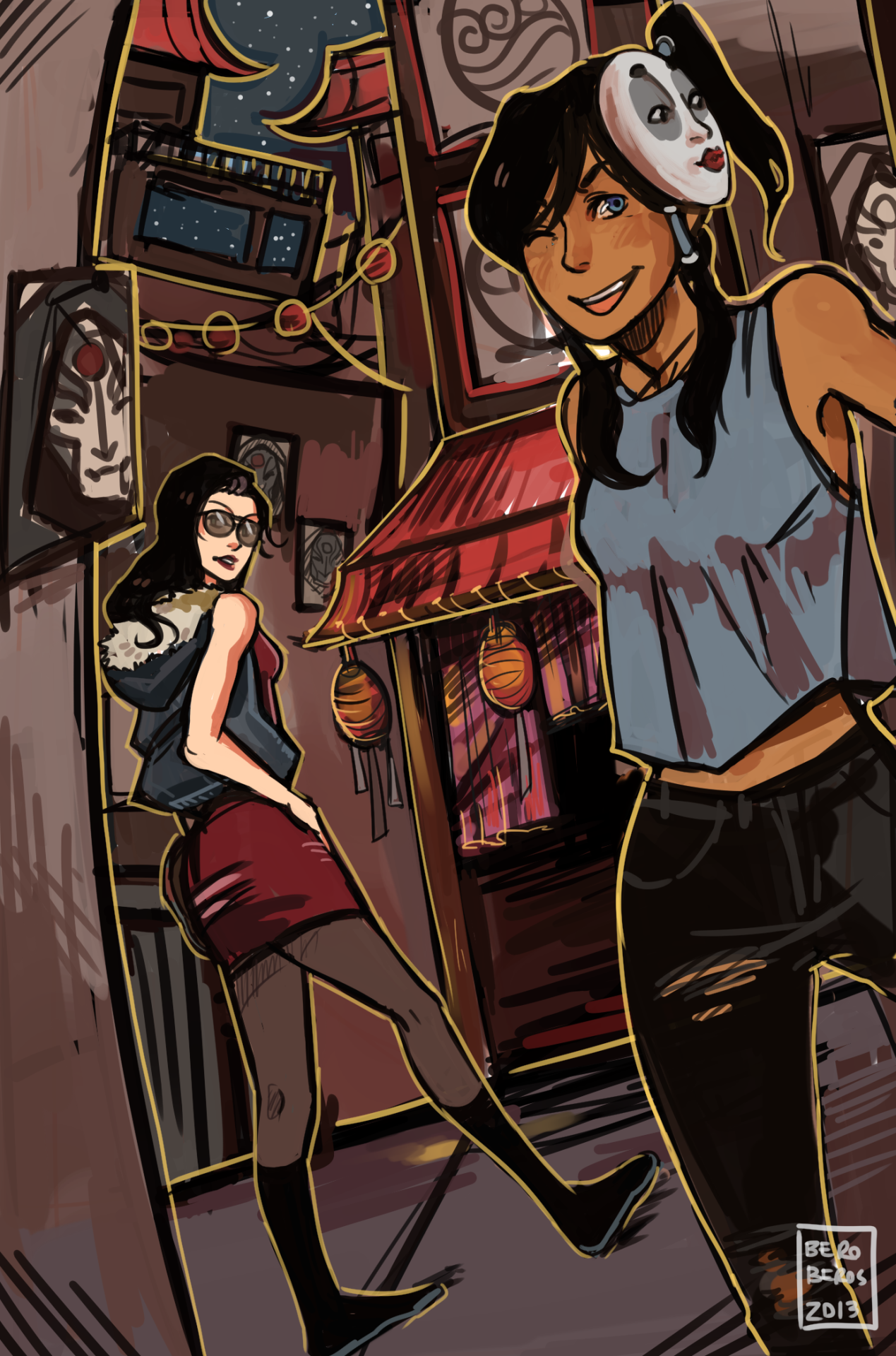 beroberos:  Haven’t drawn any serious korra stuff for a bit. May or may not clean