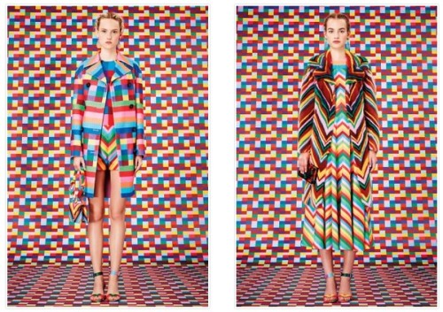 Valentino Resort 2015 Collection features Op Art, Psychedelic and Floral Prints. IMPECABLE!!!