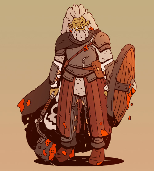 Grobash of Durakesh, the Half-Orc Cleric. Heralded as one of the great fighters of his tribe, Grobas
