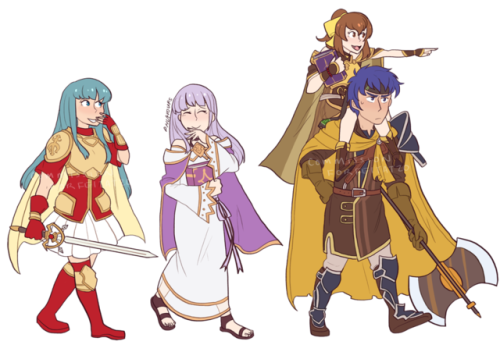 phlavours:Some feheroes commissions: Veronica and Feh for @hms-fireemblem and Forfeit’s team!