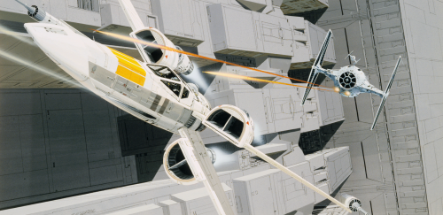 alwaysstarwars:Rebel and Imperial Ships - Art by Ralph McQuarrie