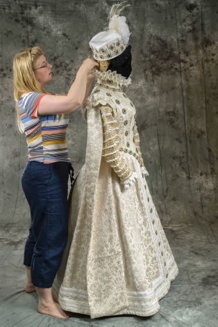 1570s Spanish Court Ensemble based on the Alonso Sanchez Coello portrait of the Infanta Isabella Isa