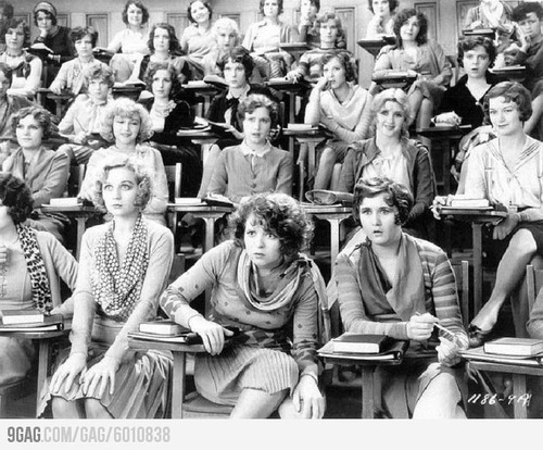 takealookatyourlife: my-wanton-self: levindis: Sex education class, 1929. (although the chicks in th
