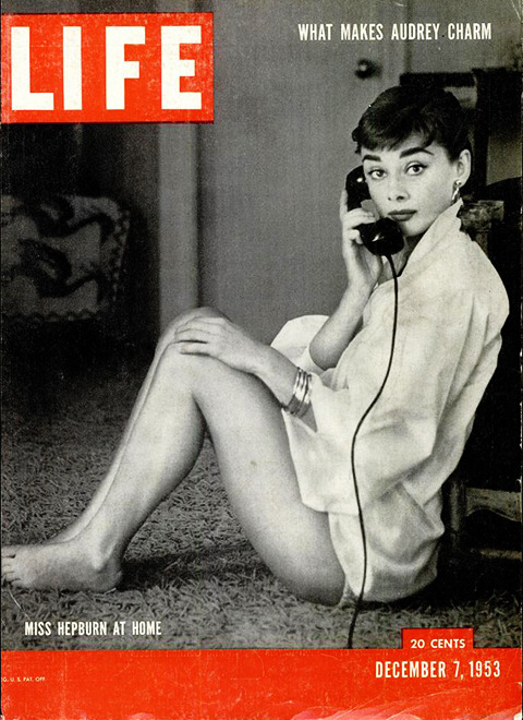  1950s: Actresses on Life Magazine  Janet Leigh, Audrey Hepburn, Eva Marie Saint