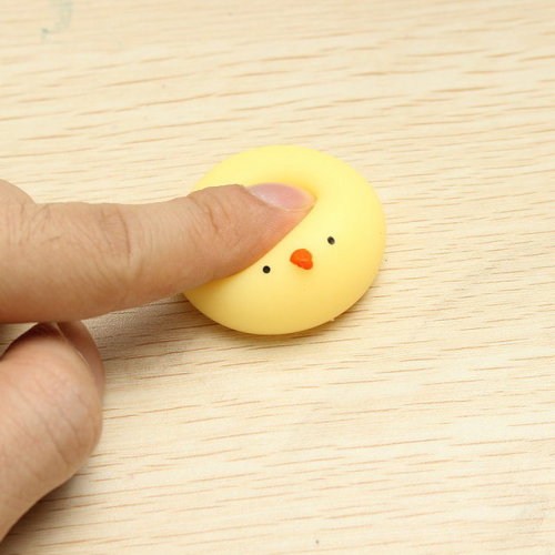 pinkune: Mochi Chicken Squishy Squeeze Toy 