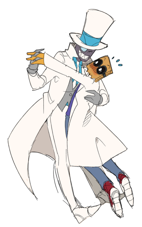 acecakes:  theinsanefruitloop-chan:  White hat and Flug   ᕕ( ᐛ )ᕗ    Words can’t describe the BEAUTY in this ship!!