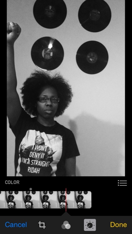 I picked my fro out once.
