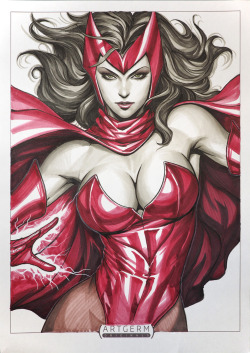 superheropinups:  Scarlet Witch - Stanley