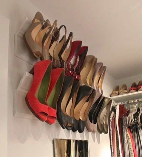 Shoe storage cabinet with mirror