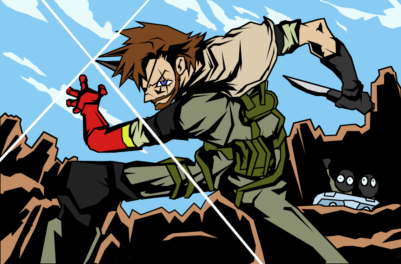 badmankakarot:  I absolutely love MGS and Gurren Lagann so I made a bunch of crossovers,