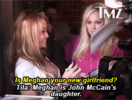 popculturediedin2009:Tila Tequila and Meghan McCain out in Hollywood, October 2009