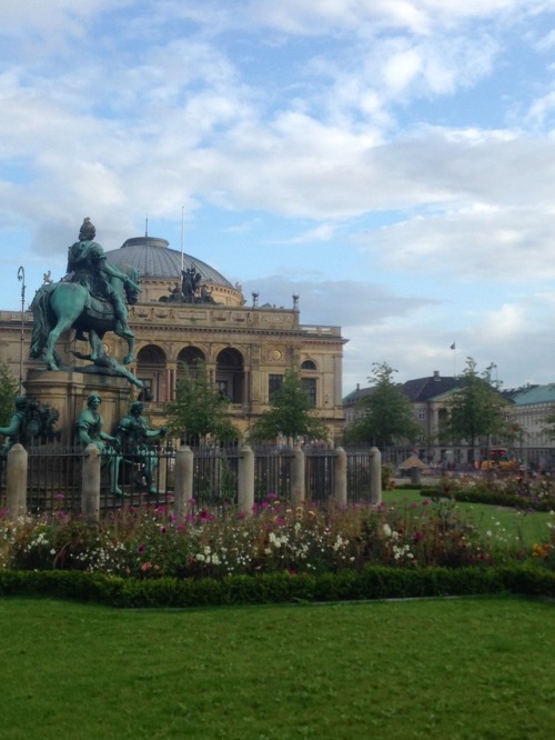 Kongen nytorv and the Kongelige Teater. Copenhagen, Denmark