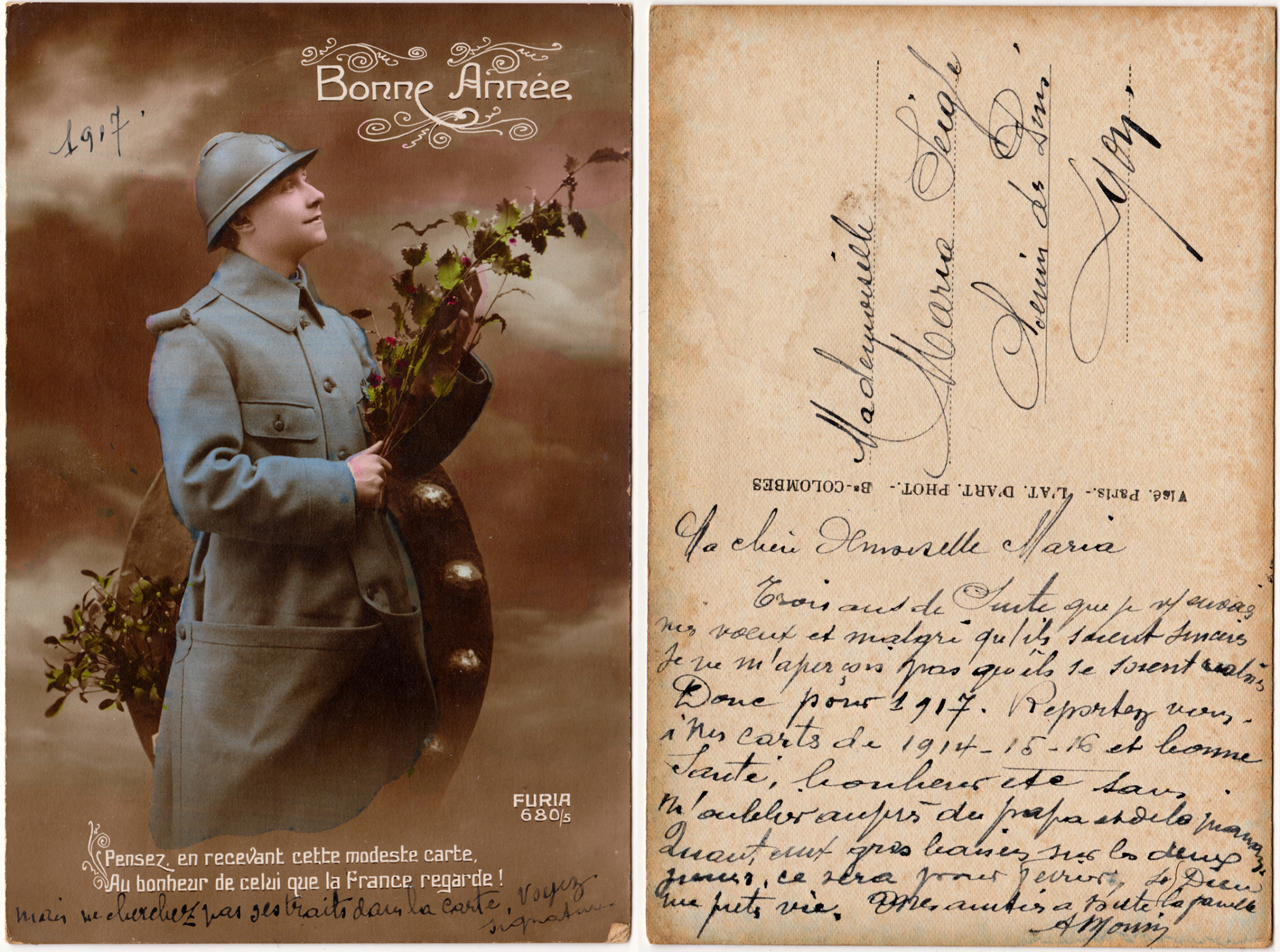 Cartes postales patriotiques françaises de la Grande Guerre - recensement - Page 3 F09806fb72e0067b8a1256137c850d5e88f8a4ea