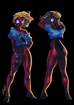 Scarlet Spider Girl Color by FooRay 