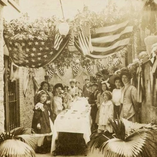 #ThrowbackThursday In Honor Of Sukkot, Here’s A Celebration From 1908 In A Sukkah On Our Terrace.