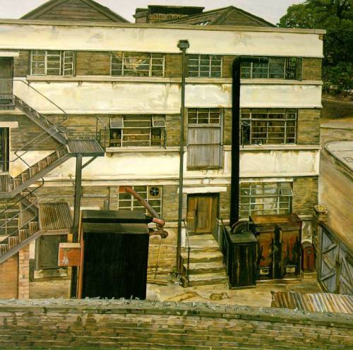 artist-freud:Factory in North London, 1972, Lucian FreudMedium: oil,canvas