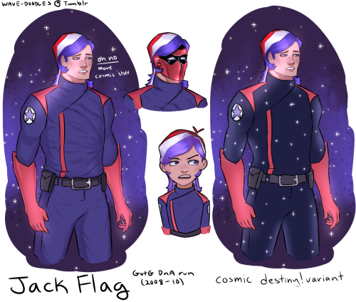 wave-doodles:the mods are asleep, post the Jack Flag sketch dumps