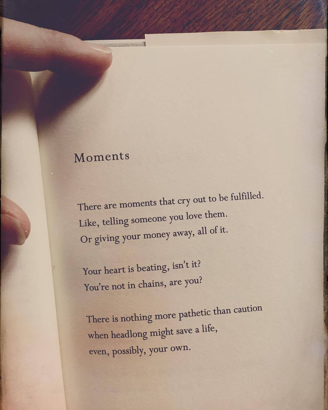 Mornings with Mary Oliver.