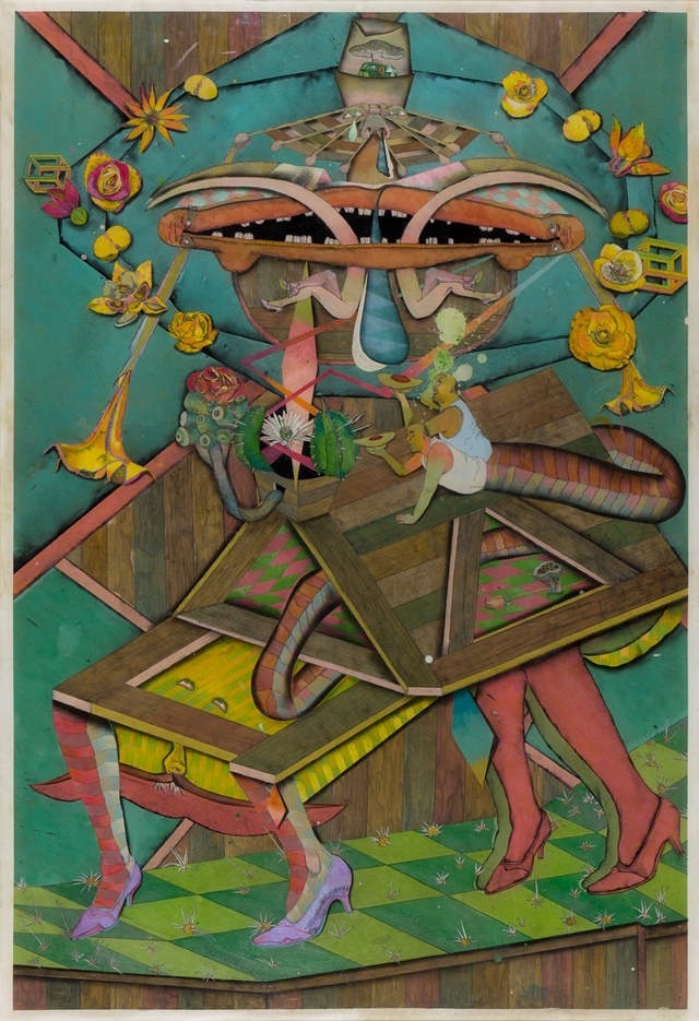 kundst: Max Wise (Can. 1974) Constellatio du coeur gagnant 2  2011 mixed media on