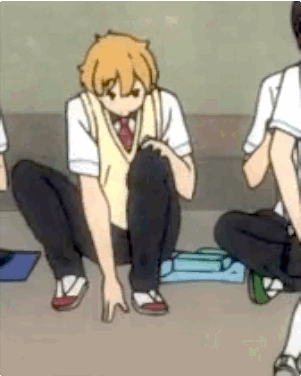 alphaidiot:  otakuai:  LOOK AT NAGISA’S CUTE LITTLE BUNNY HOP   