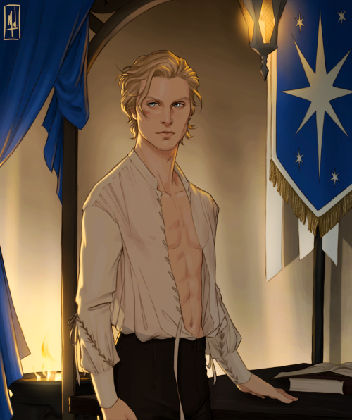 merwild:Prince to prince, Damen and Laurent.