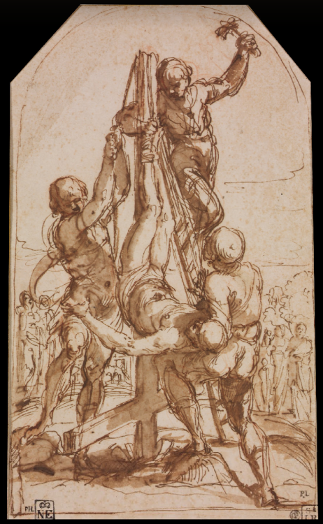 darkrook:Crucifixion of Saint Peter, 1604, Guido Reni[This item is on display at the Museum of Fine 