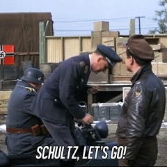 allied-hero:“Up in Klink’s Room” - Season 4, Episode 21.