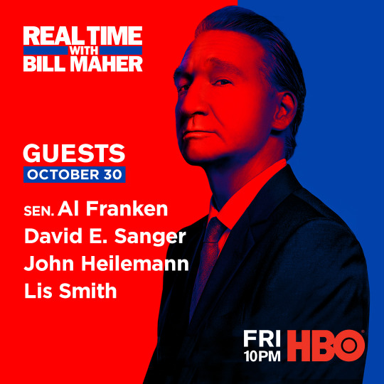 HBO Real Time Guests: Friday, Oct. 30, 2020