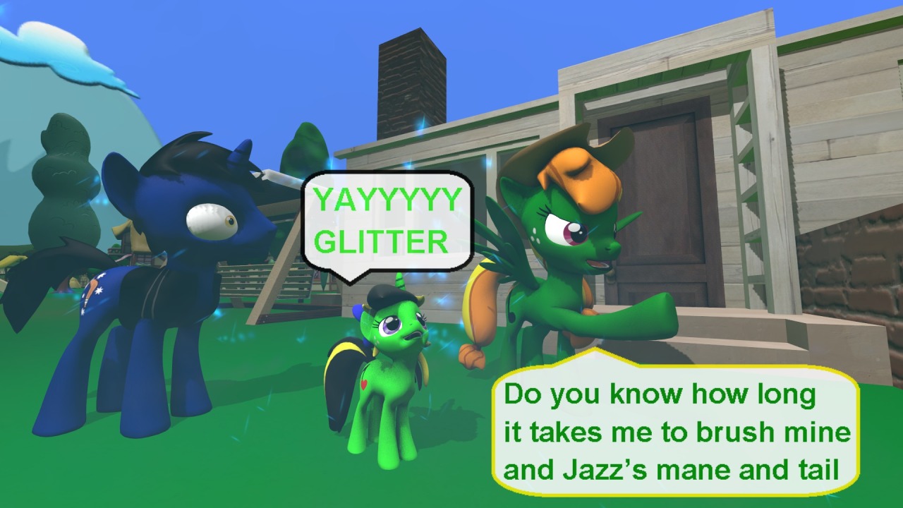 ask-the-out-buck-pony:(Dusty Notes) just for that I am going to feed Jazz a lot of