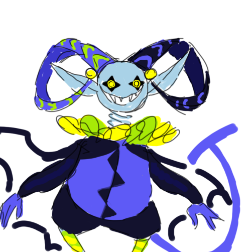 One Time Ive Drew This Weird Jevil. Ive Wanted To Experiment A Little. Im Not Doing Anything With It