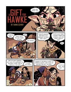 elefluff:  short hawrill comic I drew for the Girls! Girls! Girls! zine page 1 | page 2 | page 3  