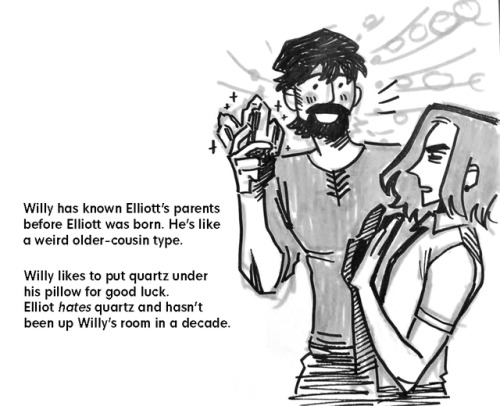 Headcanons for Elliott, one from the past and one for the present.